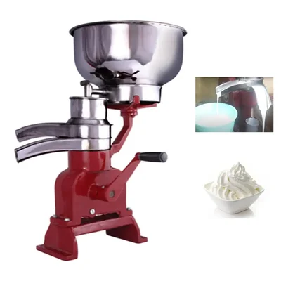 300 LPH Hand Operated Milk Cream Separator MS Bowl, 35 Litres Tank Capacity